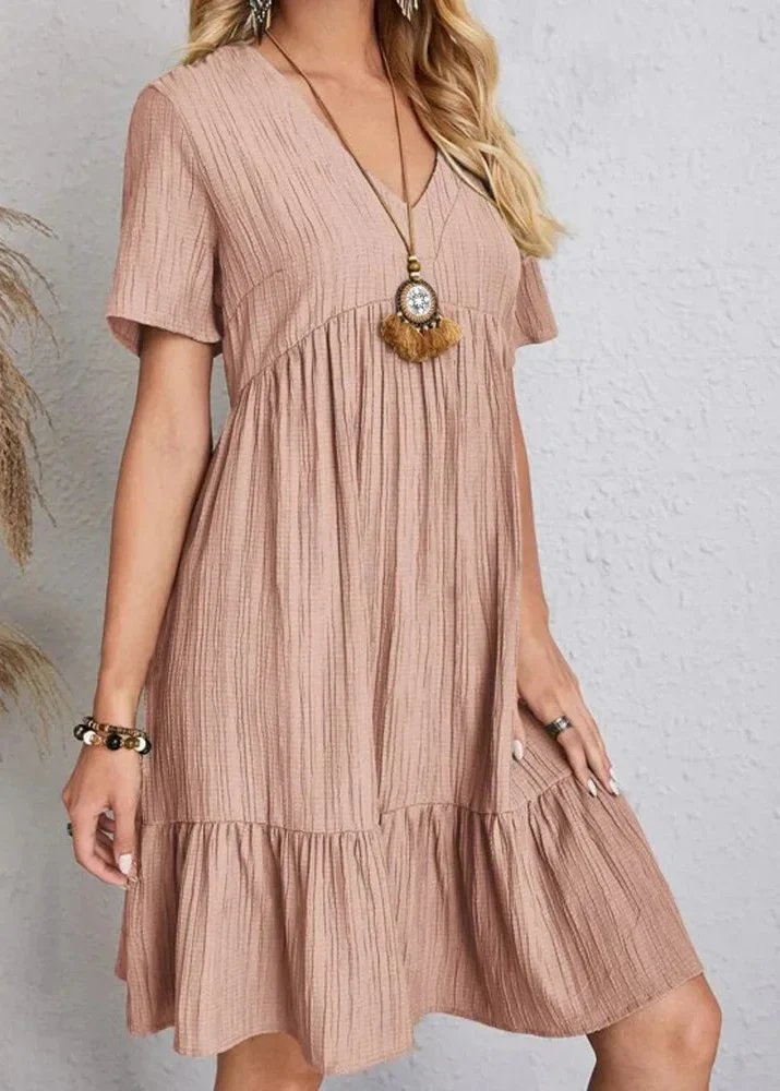 Jana™ – Vestito Mini con Scollatura a V