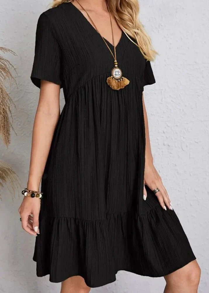 Jana™ – Vestito Mini con Scollatura a V