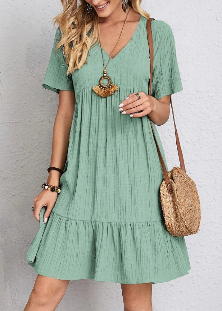 Jana™ – Vestito Mini con Scollatura a V