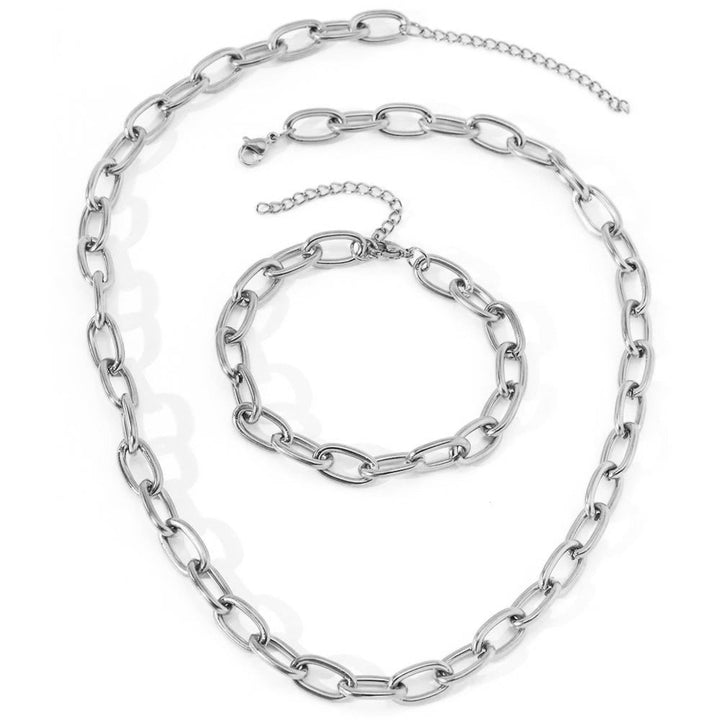 Set Collana e Bracciale a Clip Semplice