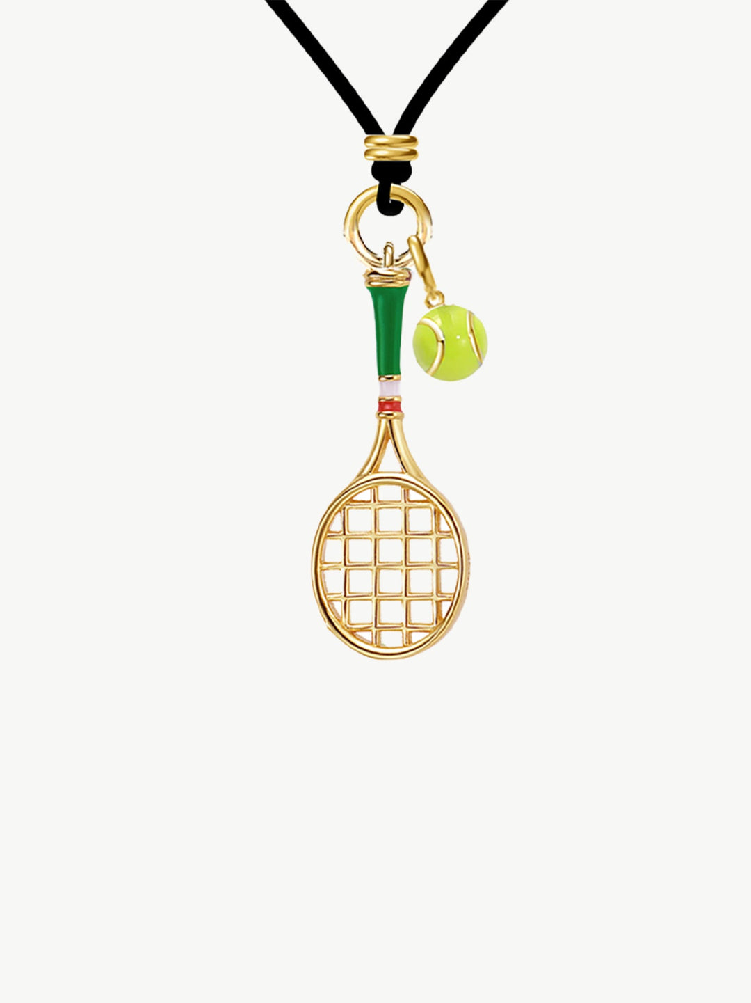 Collana in Cordino con Pendente a Racchetta da Tennis