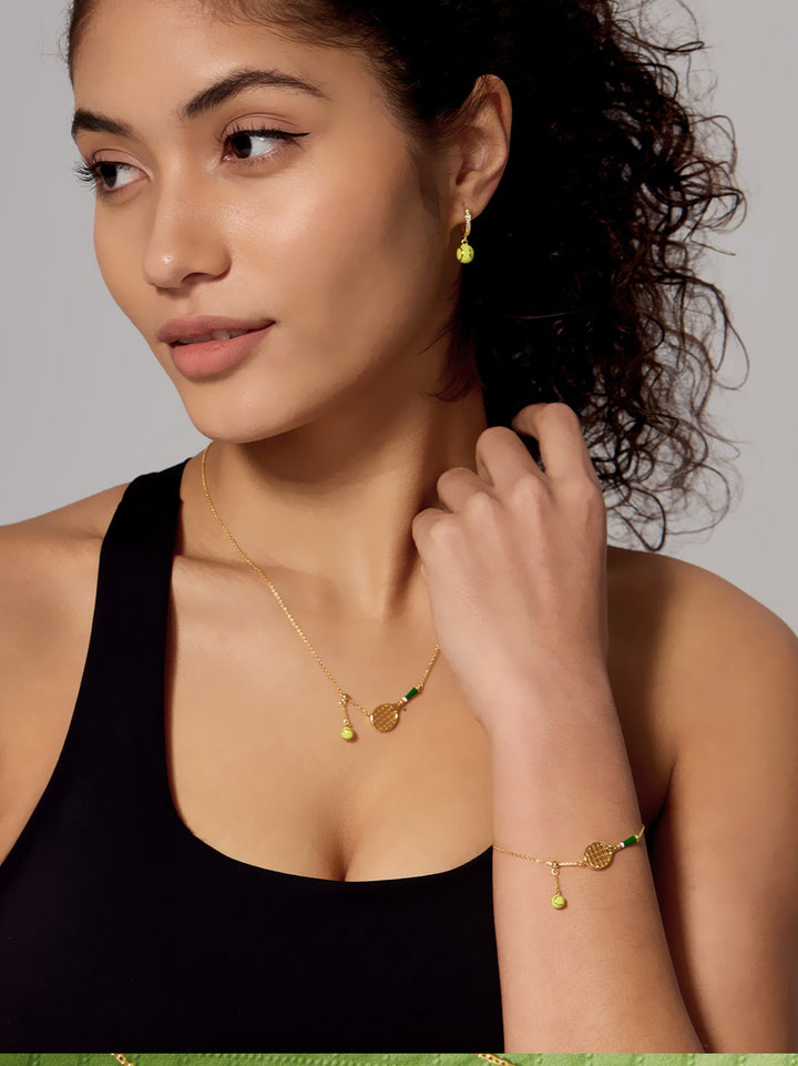 Collana a forma di racchetta da tennis