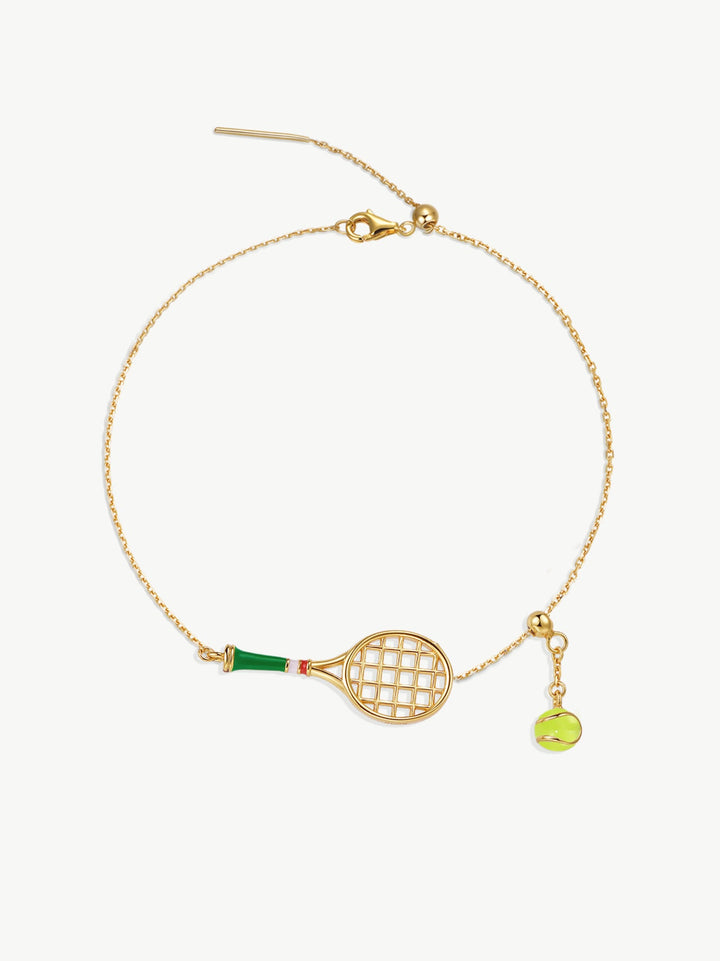 Braccialetto con racchetta da tennis