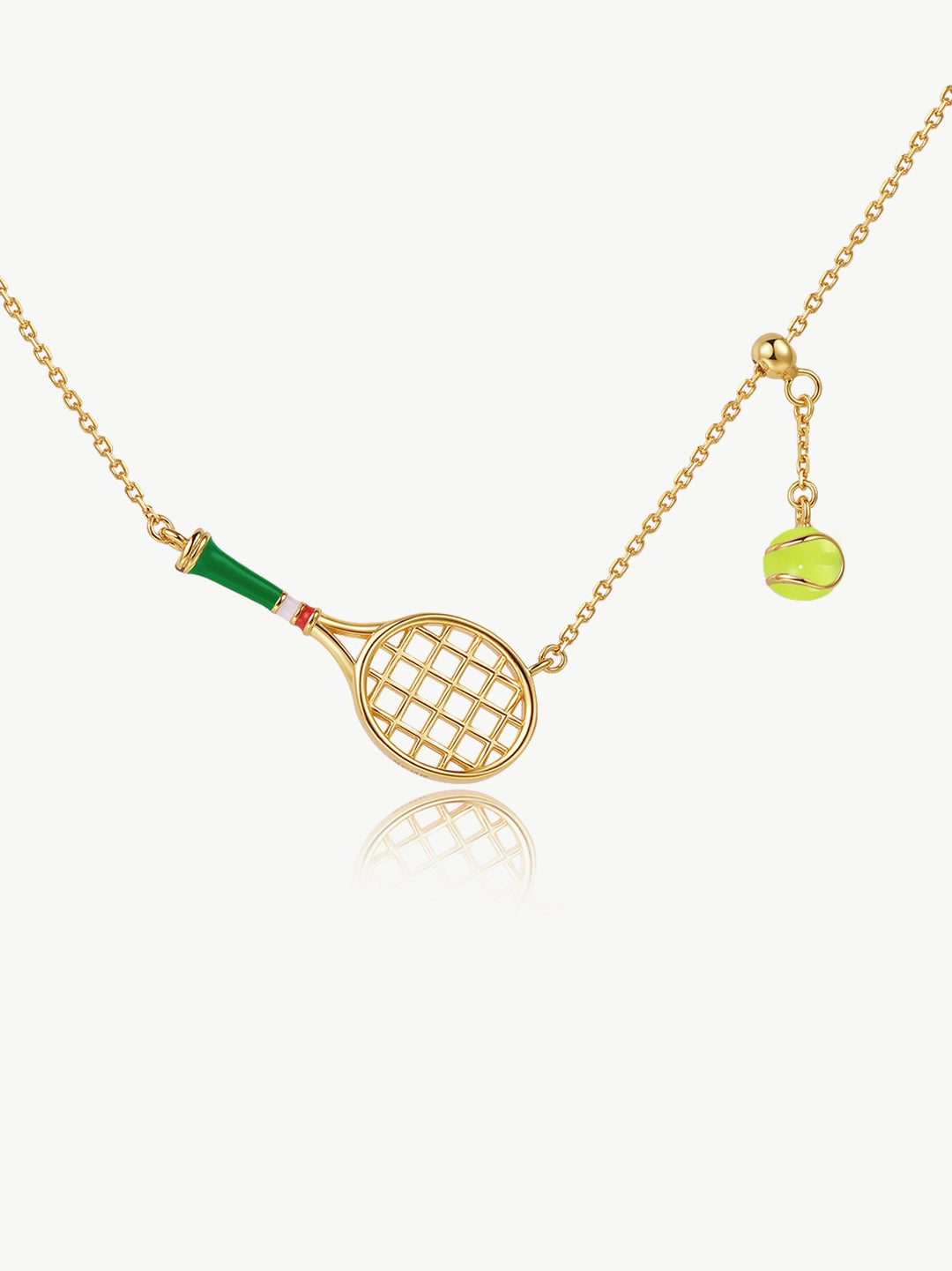 Collana a forma di racchetta da tennis