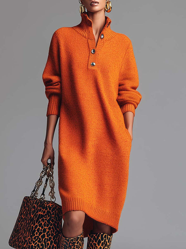 La Scintilla | ABITO PULL CON COLLO BUTTONATO
